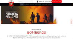 Desktop Screenshot of bomberosdeleon.org